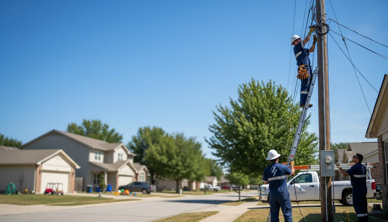 Residential electrician providing installation services in Dallas, WI